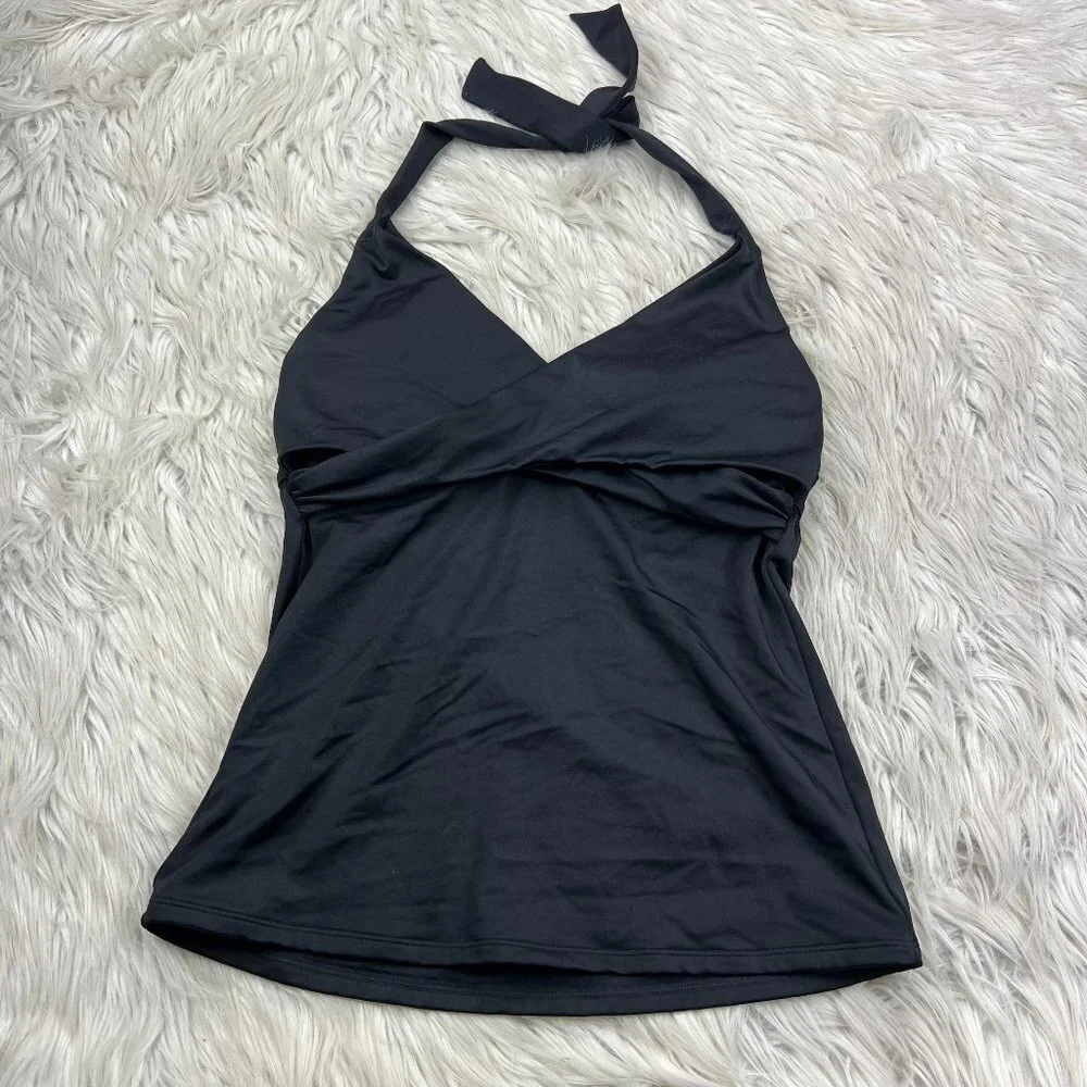Athleta Bra Cup Wrap Tankini Swim Top